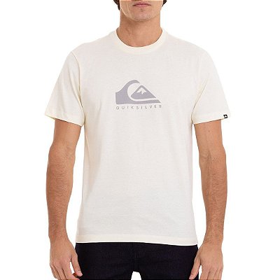 Camiseta Quiksilver Pastel Logo Masculina Amarelo Claro