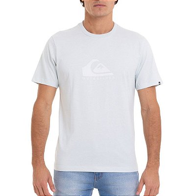 Camiseta Quiksilver Pastel Logo Masculina Azul Claro