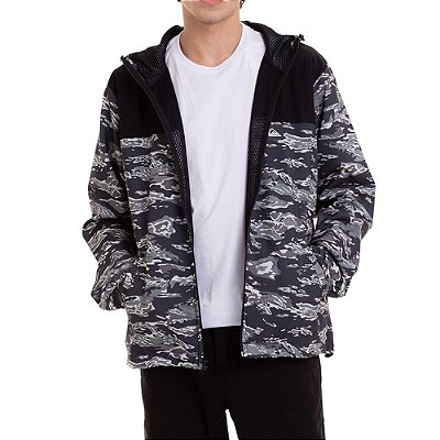 Jaqueta Quiksilver Rogue Camo Masculina Cinza