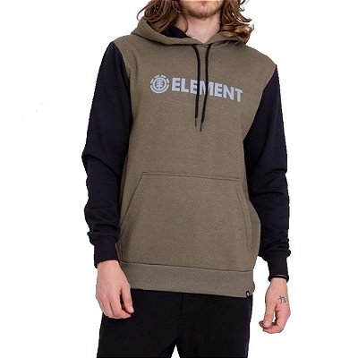 Moletom Element Fechado Simple Block Masculino Verde