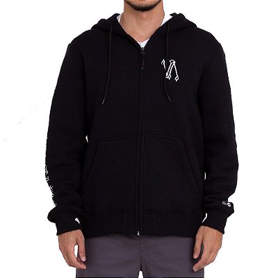 Moletom RVCA Aberto Defer Masculino Preto