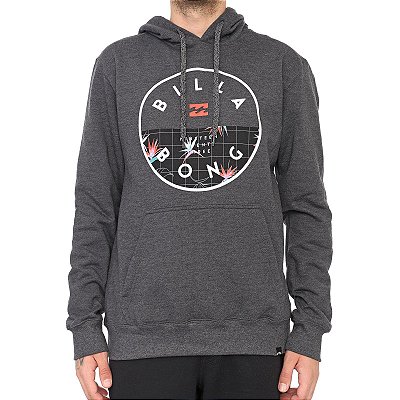 Moletom Billabong Fechado Rotor Masculino Cinza Escuro