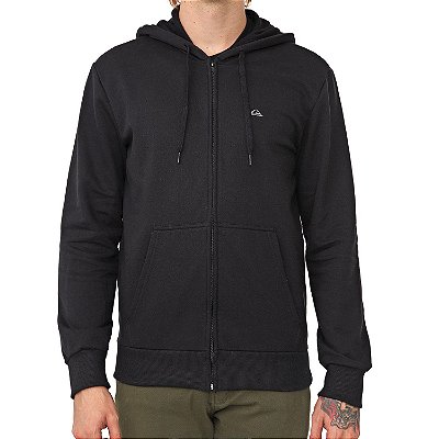 Moletom Quiksilver Aberto Everyday Open Masculino Preto