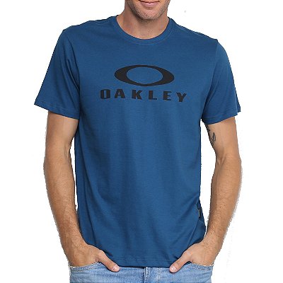 Camiseta Oakley O-Bark Masculina Azul