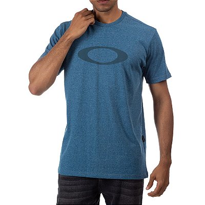 Camiseta Oakley O-Ellipse Masculina Azul Petróleo