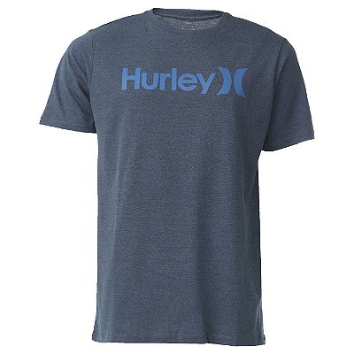 Camiseta Hurley Silk O&O Solid Masculina Cinza Escuro Mescla
