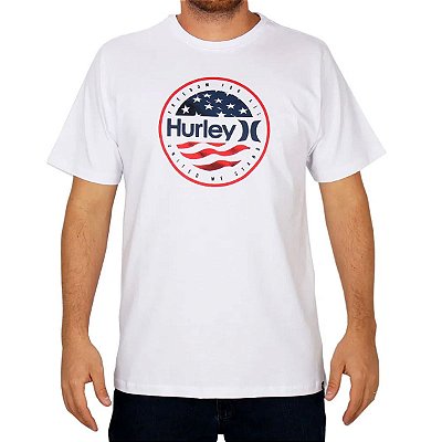 Camiseta Hurley Silk O&O América Masculina Branco