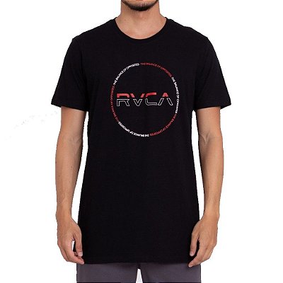 Camiseta RVCA Splitter Seal Masculina Preto