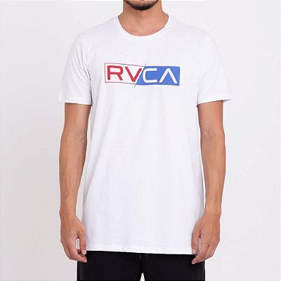 Camiseta RVCA Lateral Big RVCA Masculina Branco