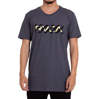 Camiseta RVCA Hazard RVCA Masculina Cinza Escuro