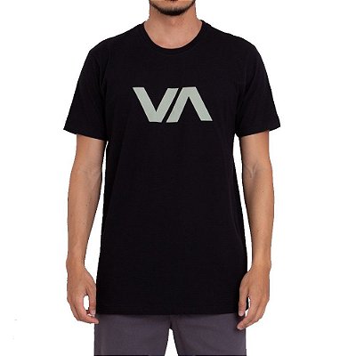 Camiseta RVCA VA Masculina Preto