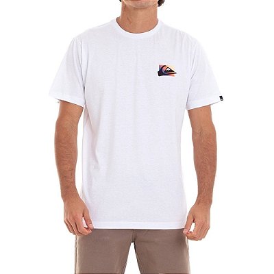 Camiseta Quiksilver Neon Colour Masculina Branco