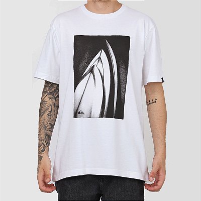 Camiseta Quiksilver Boards Masculina Branco