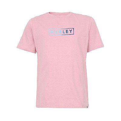 Camiseta Hurley Boxed Gradient Masculina Rosa