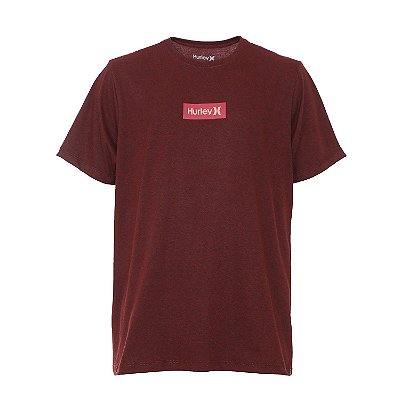 Camiseta Hurley O&O Small Box Masculina Vermelho