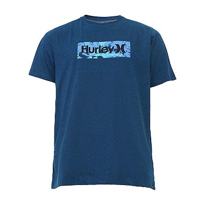 Camiseta Hurley Radial Tie Dye Masculina Azul Marinho