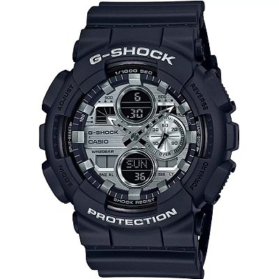 Relógio G-Shock GA-140GM-1A1DR Preto/Prata
