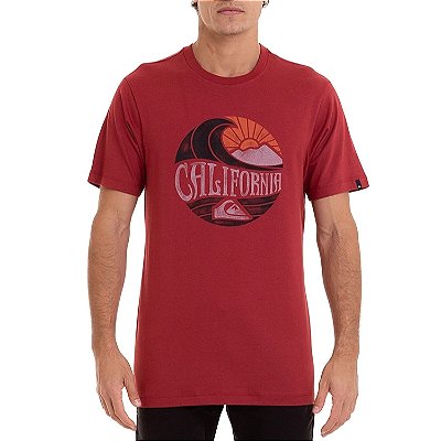 Camiseta Quiksilver Stained Glass Masculina Vermelho