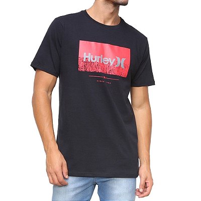 Camiseta Hurley Disorder Masculina Preto
