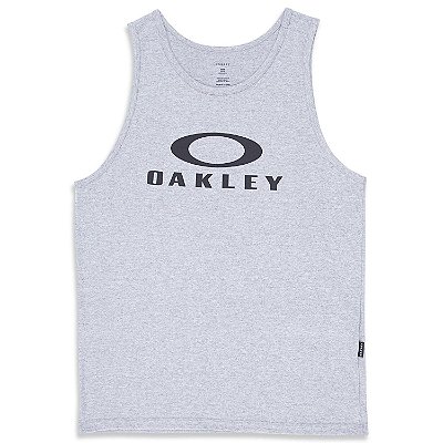 Regata Oakley Bark Tank Masculina Cinza Claro