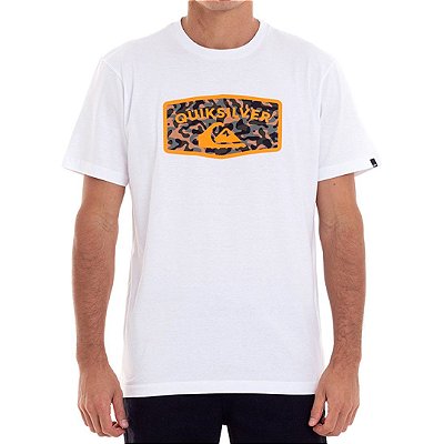 Camiseta Quiksilver Camo Masculina Branco