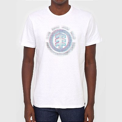 Camiseta Element Gradient Logo Masculina Branco