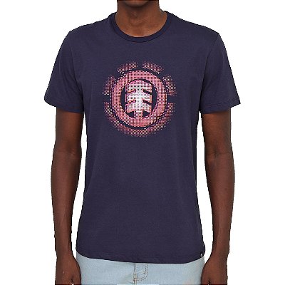 Camiseta Element Gradient Logo Masculina Azul Marinho