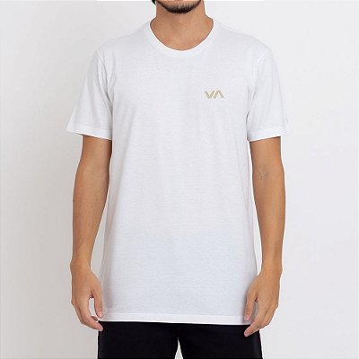 Camiseta RVCA VA Masculina Off White