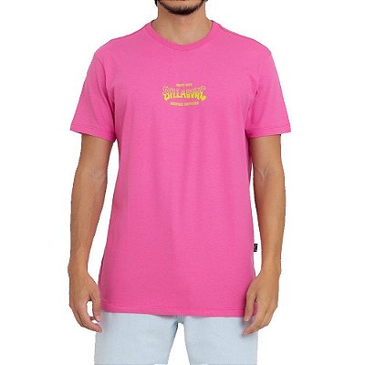 Camiseta Billabong Supply Wave Masculina Rosa