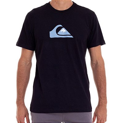 Camiseta Quiksilver Comp Logo Color Masculina Preto