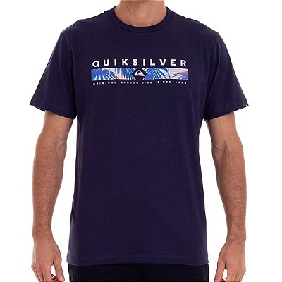 Camiseta Quiksilver Jungle Jim Masculina Azul Marinho