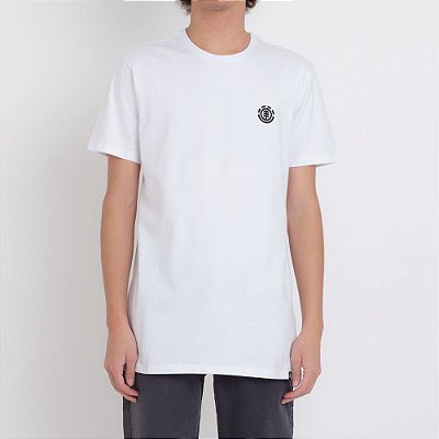 Camiseta Element Logo Basic Masculina Branco