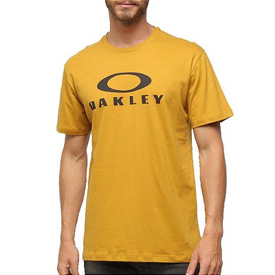 Camiseta Oakley O-Bark Masculina Amarelo Escuro