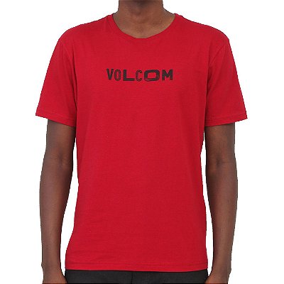 Camiseta Volcom Reply Masculina Vermelho