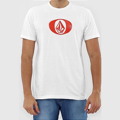 Camiseta Volcom Eliptical Masculina Branco