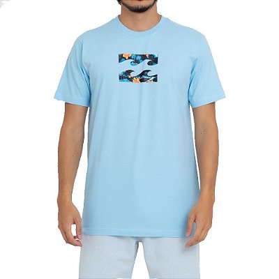 Camiseta Billabong Team Wave III Masculina Azul