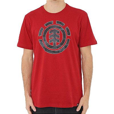 Camiseta Element Resist Icon Fill Masculina Vermelho