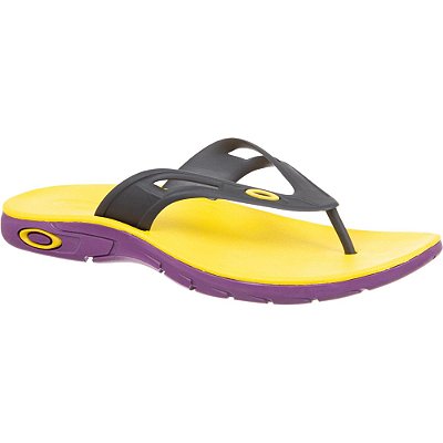 Chinelo Oakley Rest 2.0 Amarelo/Roxo