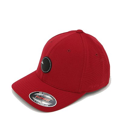 Boné Quiksilver Aba Curva Patch Plate Vermelho Escuro