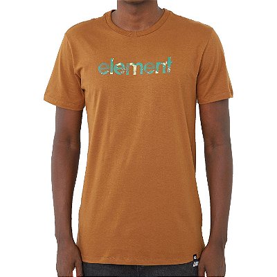 Camiseta Element Water Camo Mark Masculina Marrom