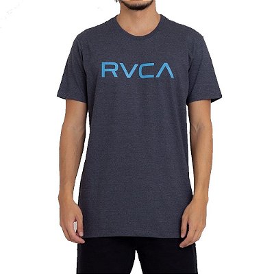 Camiseta RVCA Big RVCA Masculina Cinza Escuro