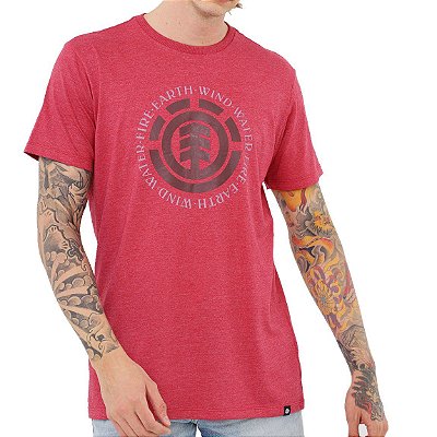 Camiseta Element Seal Masculina Rosa Escuro