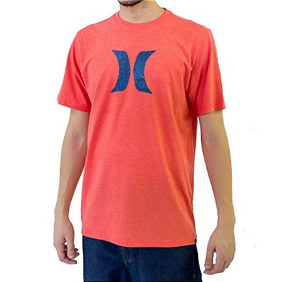 Camiseta Hurley Icon Ornamental Masculina Laranja