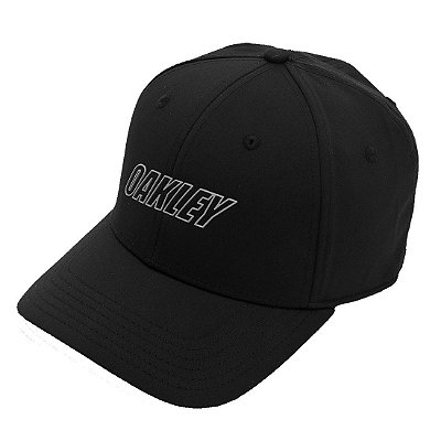 Boné Oakley 6 Panel Waved Hat Preto