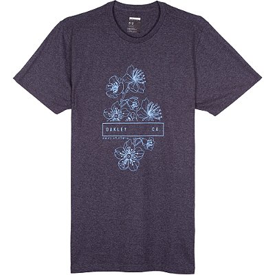 Camiseta Oakley Sakura Outline UV Masculina Preto