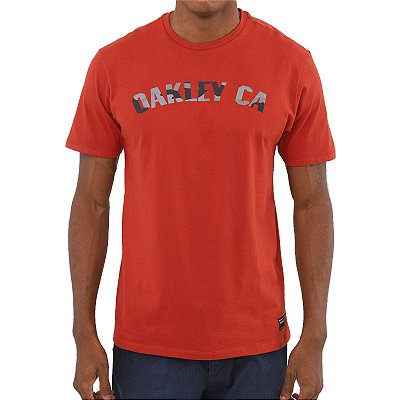 Camiseta Oakley O-Classic Camo SS Masculina Vermelho