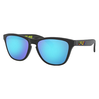 Óculos de Sol Oakley Frogskins XS Polished Black W/ Prizm Sapphire