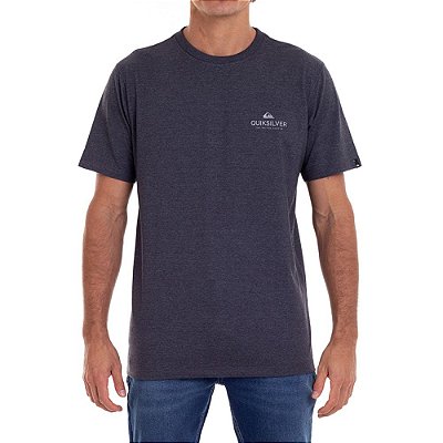 Camiseta Quiksilver Feeling Fine Masculina Cinza Escuro