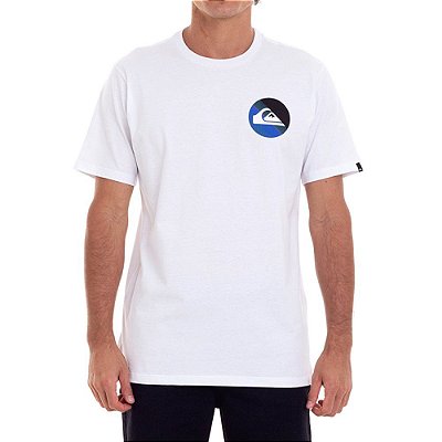 Camiseta Quiksilver Slab Logo Masculina Branco