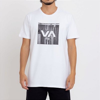 Camiseta RVCA VA Box Fill Masculina Branco